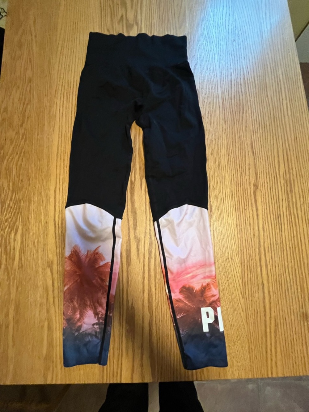 Victoria Secret PINK Legging Womens SMALL Black Seamless Cool & Comfy Stretch